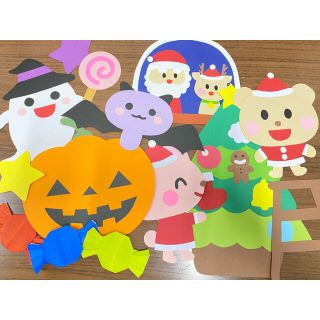 壁面　ハロウィン&クリスマスセット(型紙/パターン)