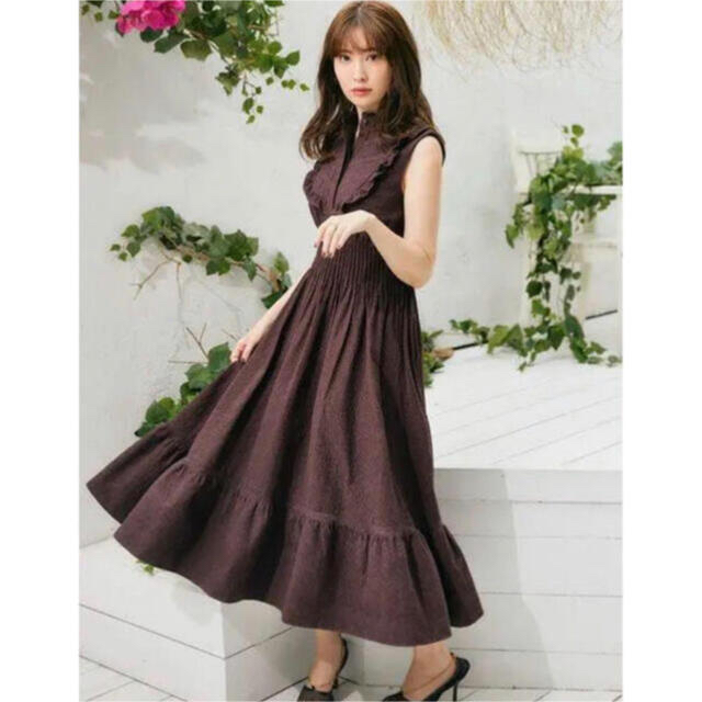 SNIDEL(スナイデル)のherliptoPaisleyCottonLaceLongDress 河北ワンピ レディースのワンピース(ロングワンピース/マキシワンピース)の商品写真