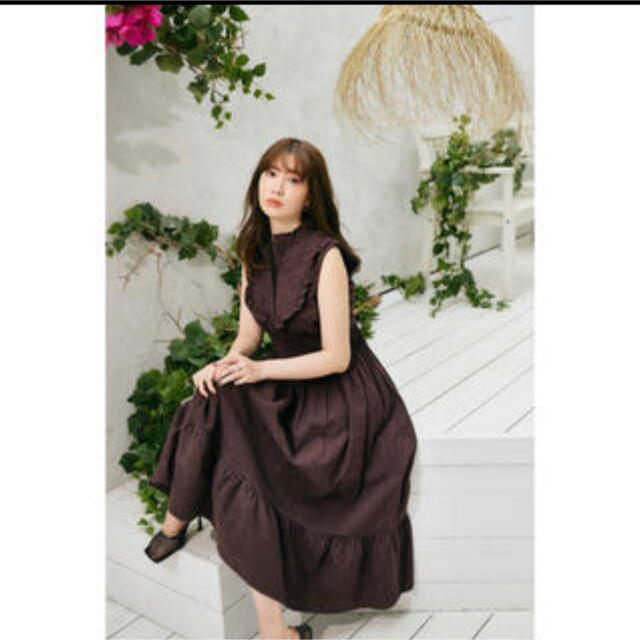 SNIDEL(スナイデル)のherliptoPaisleyCottonLaceLongDress 河北ワンピ レディースのワンピース(ロングワンピース/マキシワンピース)の商品写真