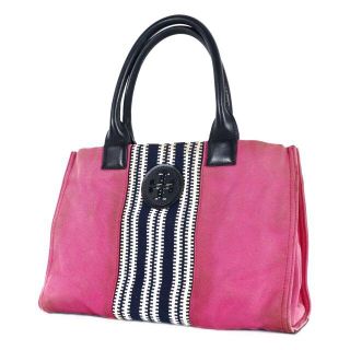 トリーバーチ(Tory Burch)のTory Burch トリーバーチ トートバッグ キャンバス レザー　ピンク(トートバッグ)