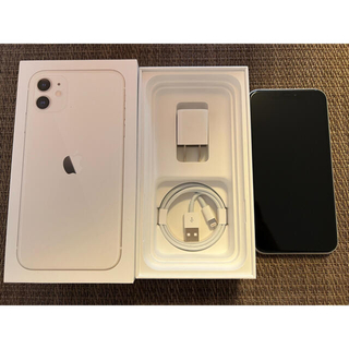 アイフォーン(iPhone)のiPhone11 ホワイト 64GB (スマートフォン本体)