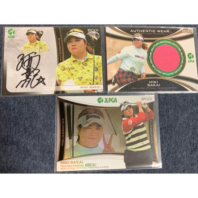 EPOCH JLPGA  酒井美紀 直筆サイン&実使用ジャージ&ホログラフィカ エンタメ/ホビーのタレントグッズ(スポーツ選手)の商品写真