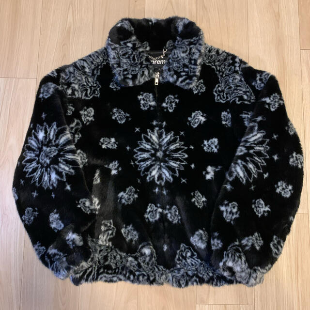 supreme  bandana faux fur bomber jacket