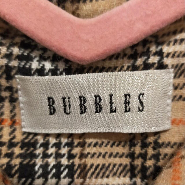 Bubbles(バブルス)のお値下げ❣️BUBBLES フリル襟付き チェック柄ワンピース  レディースのワンピース(ミニワンピース)の商品写真