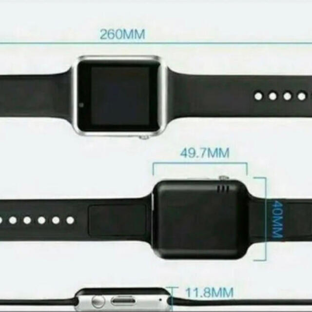 【ほぼ新品】スマートウォッチ　SmartWatch 時計　多機能　Android メンズの時計(腕時計(デジタル))の商品写真