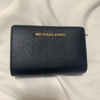 マイケルコース(Michael Kors)のMICHAEL KORS 二つ折り財布 ブラック(財布)