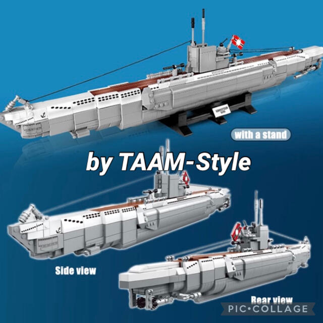Uボート Ⅶ型 U48 レゴ互換品 1,035ピースの通販 by TAAM-Style Uボート Ⅶ型 U48 レゴ互換品 1,035ピースの通販 by TAAM-Style
