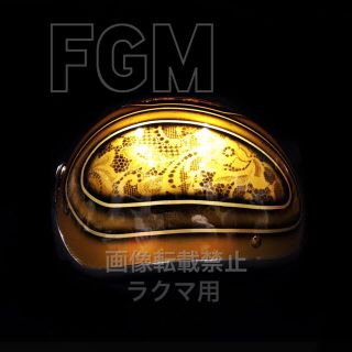 カスタムペイントダックテールヘルメットホットロッドハーレーSR