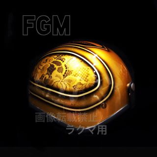 カスタムペイントダックテールヘルメットホットロッドハーレーSR