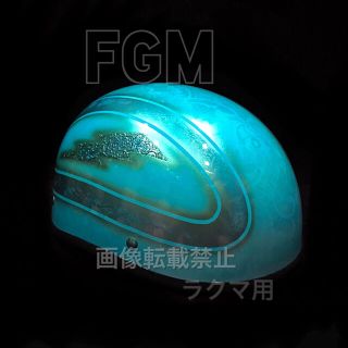 カスタムペイントダックテールヘルメット彫金パール半キャップハーレー