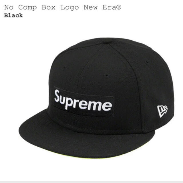 Supreme(シュプリーム)のNo Comp Box Logo New Era black 7-1/2 メンズの帽子(キャップ)の商品写真