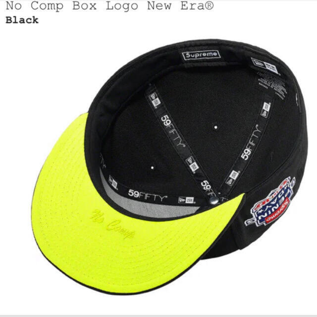 Supreme(シュプリーム)のNo Comp Box Logo New Era black 7-1/2 メンズの帽子(キャップ)の商品写真