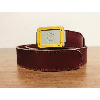 カルティエ(Cartier)のCartier/カルティエ　レザーベルト　サントス　ヴィンテージ　マストライン(ベルト)