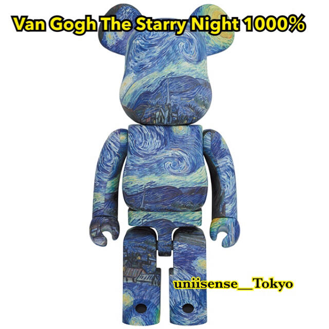 新品Van Gogh The Starry Night 1000％ ベアブリック