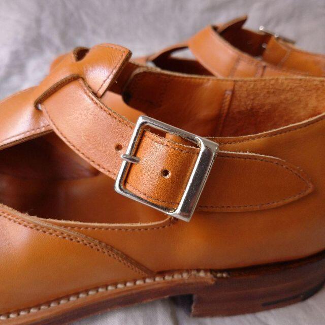 箱付 GRENSON グレンソン レザーサンダル 26.0~26.5 ブラウン | www