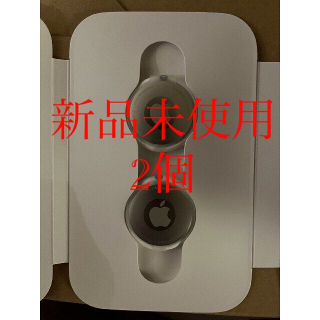 Apple(アップル)の【新品未使用】Air Tag 2個　Apple  スマホ/家電/カメラのスマホアクセサリー(その他)の商品写真