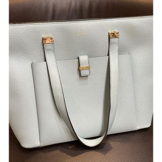 ケイトスペードニューヨーク(kate spade new york)の美品★ケイトスペード　鞄　ブルー　大きめ　トートバッグ(トートバッグ)