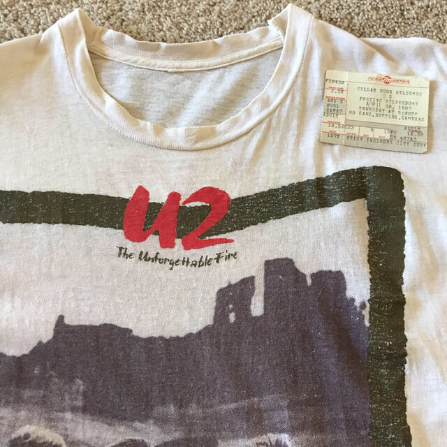 ヴィンテージ 当時物　1987年U2 コンサートTシャツ&チケット