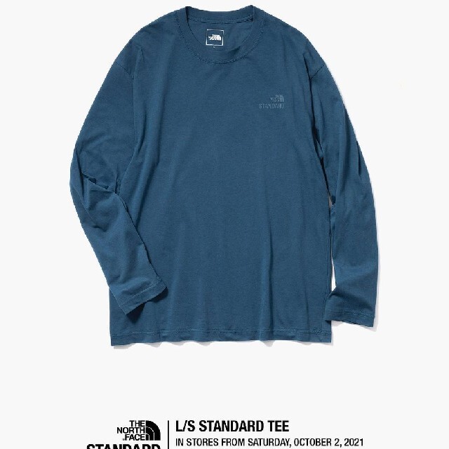 THE NORTH FACE(ザノースフェイス)の新品 THE NORTH FACE　STANDARD　ロンT ブルー　XXL メンズのトップス(Tシャツ/カットソー(七分/長袖))の商品写真