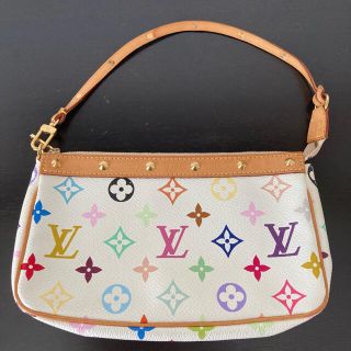 ルイヴィトン(LOUIS VUITTON)の美品 ルイヴィトン アクセサリーポーチ マルチカラー モノグラム アクセソワール(ハンドバッグ)