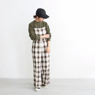 PHEENY - PHEENY チェックサロペット ブラウンの通販 by cheez closet ...