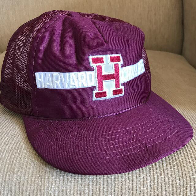 ヴィンテージ HARVARD ハーバード大学クリムゾンスナップバック