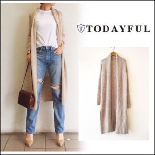 トゥデイフル(TODAYFUL)のknit long cardigan 早い者勝ち♡タイムセール(カーディガン)