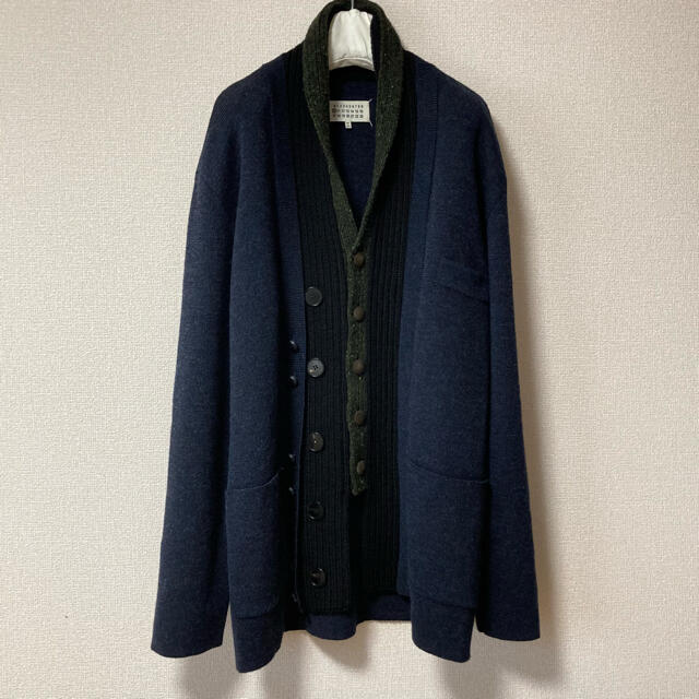 美品 17aw メゾンマルジェラ トロンプルイユ レイヤード カーディガン M