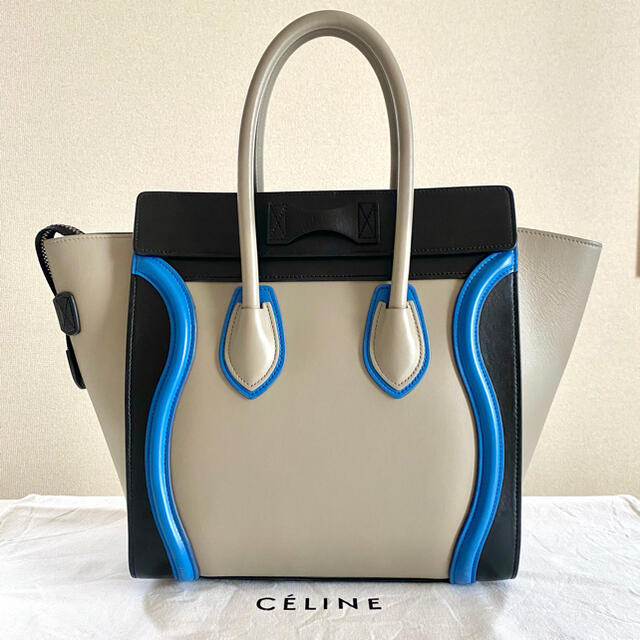 celine - ✿CELINE✿ラゲージ マイクロショッパー トリコロールの通販 ...