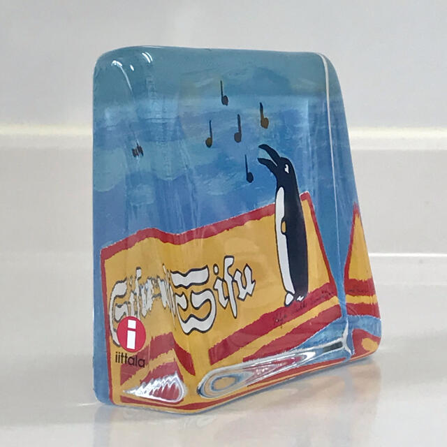 【希少品】iittala ヘルヤ ガラスカード "Sisu Penguin" 4