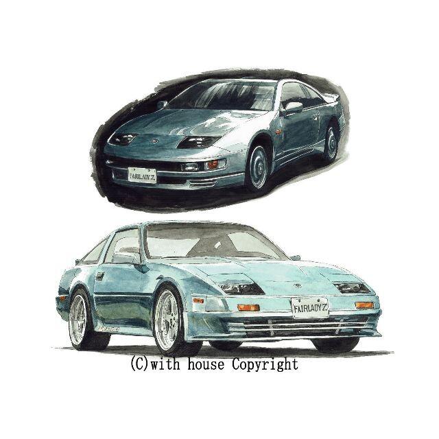 NC-781 Z32/300ZX Z31限定版画サイン額装作家平右ヱ門