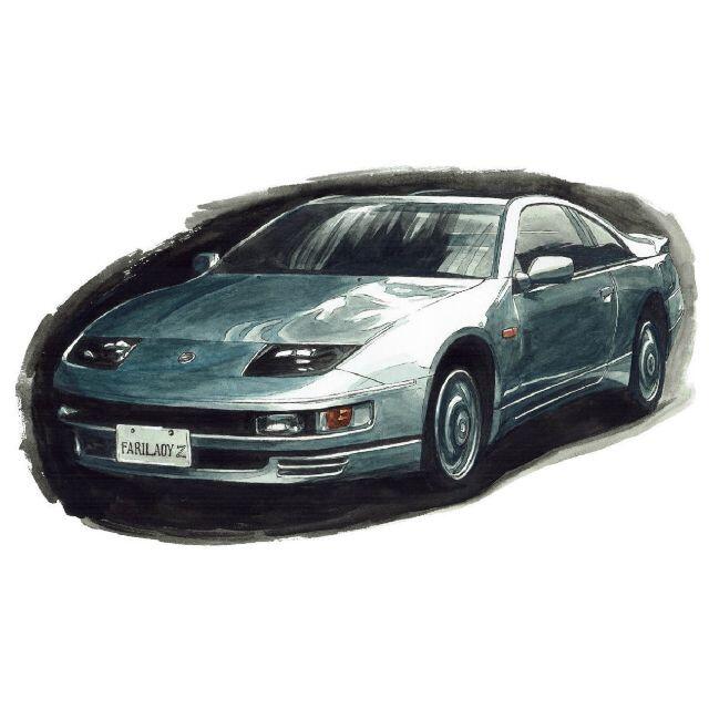 日産(ニッサン)のNC-781 Z32/300ZX Z31限定版画サイン額装作家平右ヱ門 自動車/バイクの自動車(カタログ/マニュアル)の商品写真