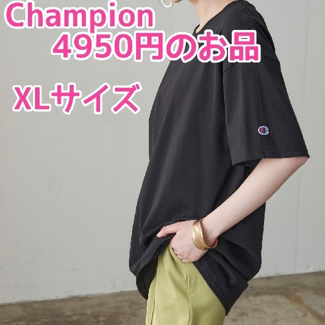 Champion(チャンピオン)の【 Champion 】チャンピオン コットン  半袖 Tシャツ ビッグTシャツ レディースのトップス(Tシャツ(半袖/袖なし))の商品写真