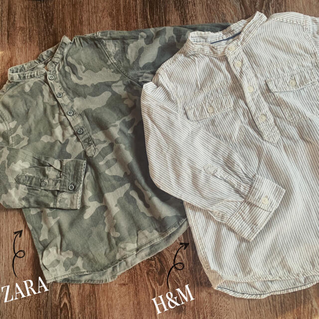 ZARA KIDS(ザラキッズ)のZARA⭐︎ボーイズシャツセット キッズ/ベビー/マタニティのキッズ服男の子用(90cm~)(ブラウス)の商品写真