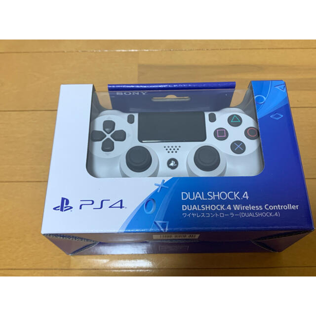 【新品未開封】PS4純正コントローラーDUALSHOCK4グレイシャーホワイトゲームソフト/ゲーム機本体