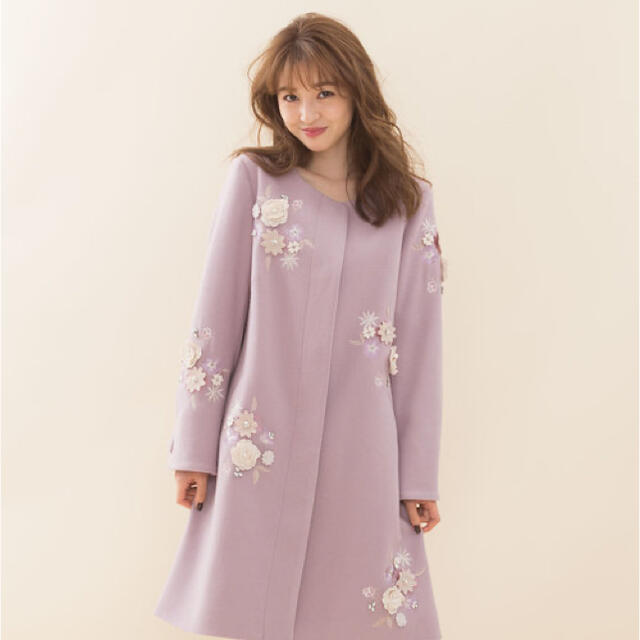 WILLSELECTION♡エアリークリーミー刺繍コート M | www.innoveering.net