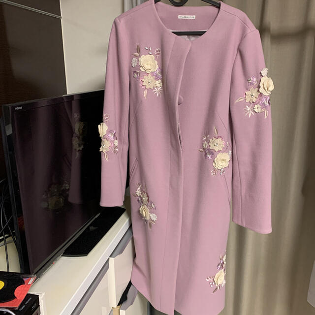 WILLSELECTION♡エアリークリーミー刺繍コート M | tspea.org