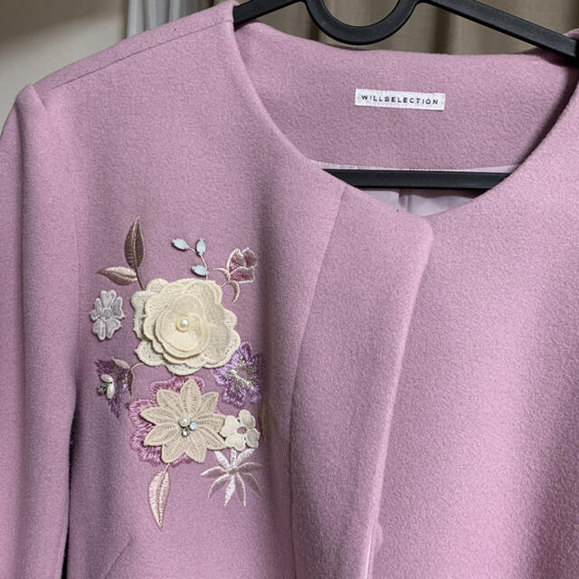 WILLSELECTION♡エアリークリーミー刺繍コート M | www.innoveering.net