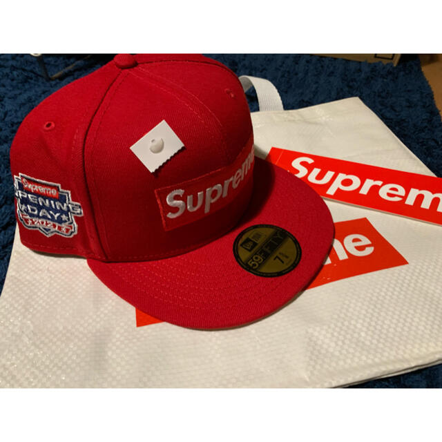 7 5/8  Supreme No Comp Box Logo New Era 5