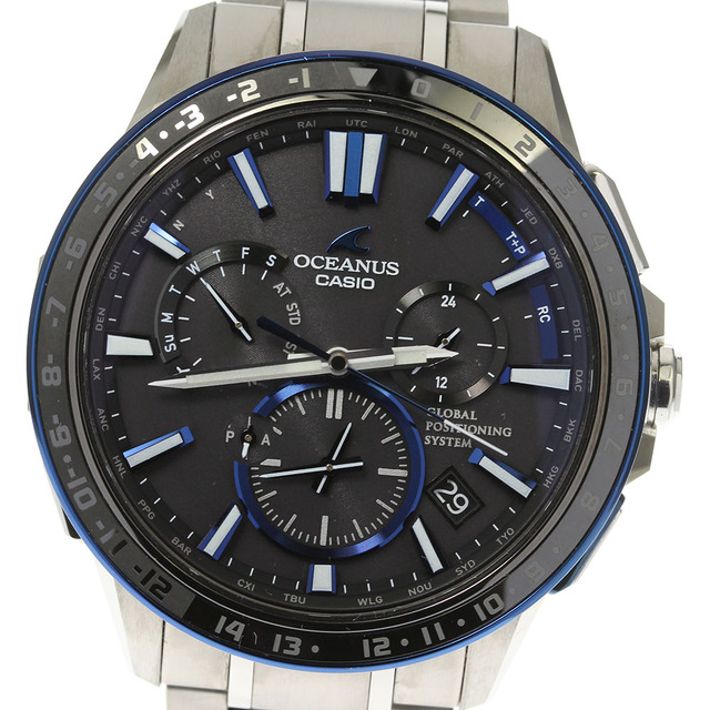 ☆美品 ☆箱・保証書付き【CASIO】カシオ オシアナス GPS デイト OCW