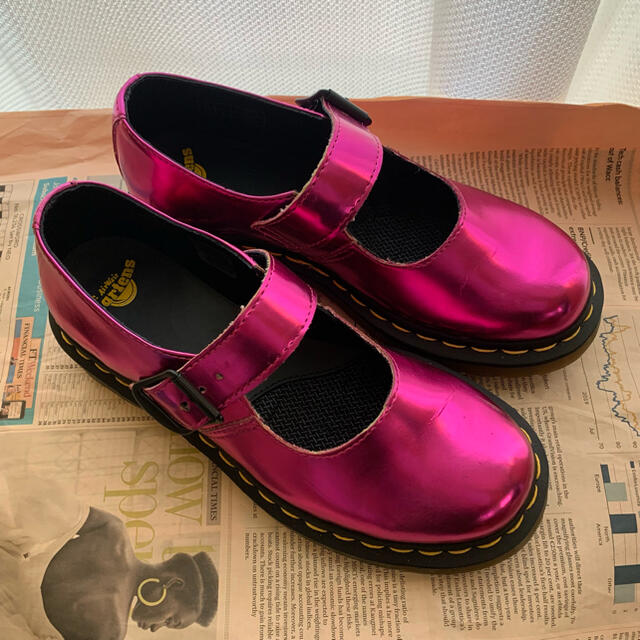 ドクターマーチン Dr. Martens メリージェーン ピンク - フラット 