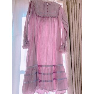 ケイティー(Katie)の┋katie NEW DELHI ethnic dress lavender(ロングワンピース/マキシワンピース)