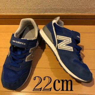 ニューバランス(New Balance)のニューバランス　キッズ　22センチ　ブルー(スニーカー)