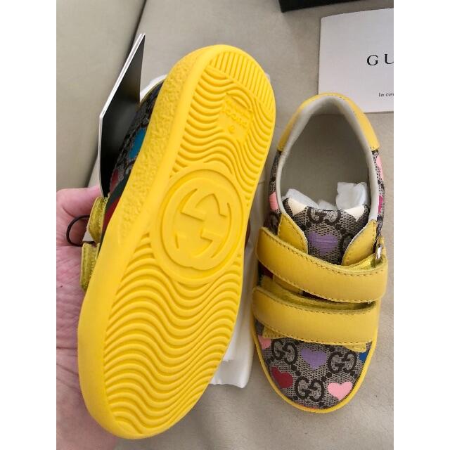 GUCCI キッズ スニーカー イエロー 子供靴-