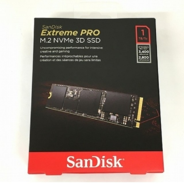 SanDisk(サンディスク)のSanDisk Extreme Pro 内蔵 SSD 1TB スマホ/家電/カメラのPC/タブレット(PCパーツ)の商品写真