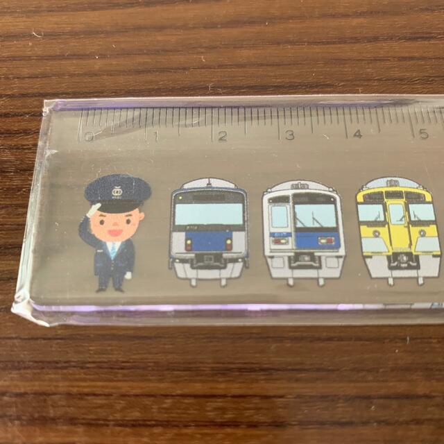 西武鉄道　定規 ハンドメイドの文具/ステーショナリー(その他)の商品写真