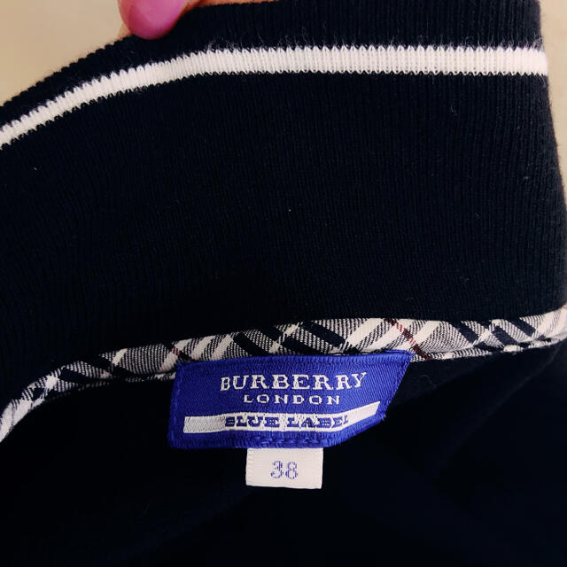 BURBERRY BLUE LABEL(バーバリーブルーレーベル)のプレスリー様専用バーバリー　ブルーレーベル　ジップアップブルゾン レディースのジャケット/アウター(ブルゾン)の商品写真