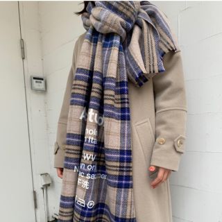 acne studios マフラー　チェック(マフラー/ショール)