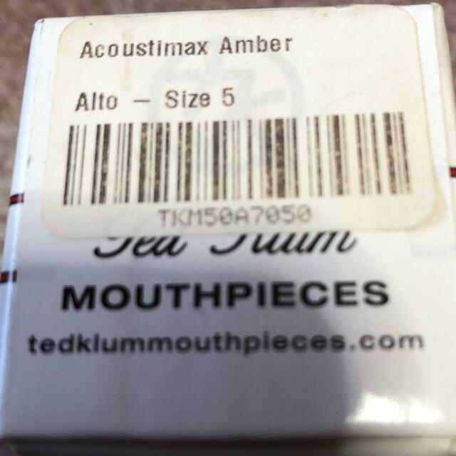 Ted Klum （テッドクラム）Acoustimax Amber #5 楽器の管楽器(サックス)の商品写真