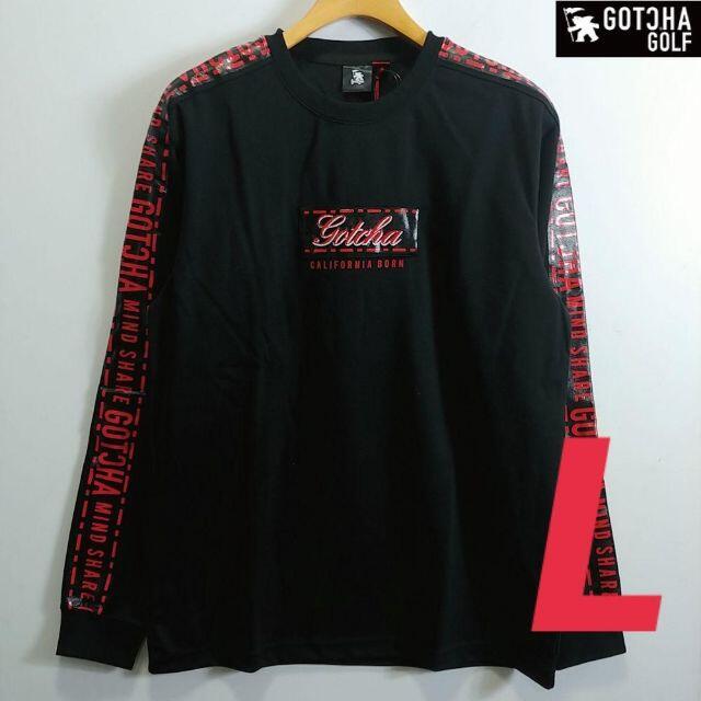 GOTCHA(ガッチャ)の長袖　丸首　黒　L　ガッチャ　ロンT　ロゴT　メンズ　ブランドロゴ メンズのトップス(Tシャツ/カットソー(七分/長袖))の商品写真